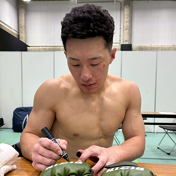 rizin 木村柊也　サイン入り実使用グローブ　証明書　チェキ付き rizin 木村柊也 サイン入り実使用グローブ 証明書 チェキ付き